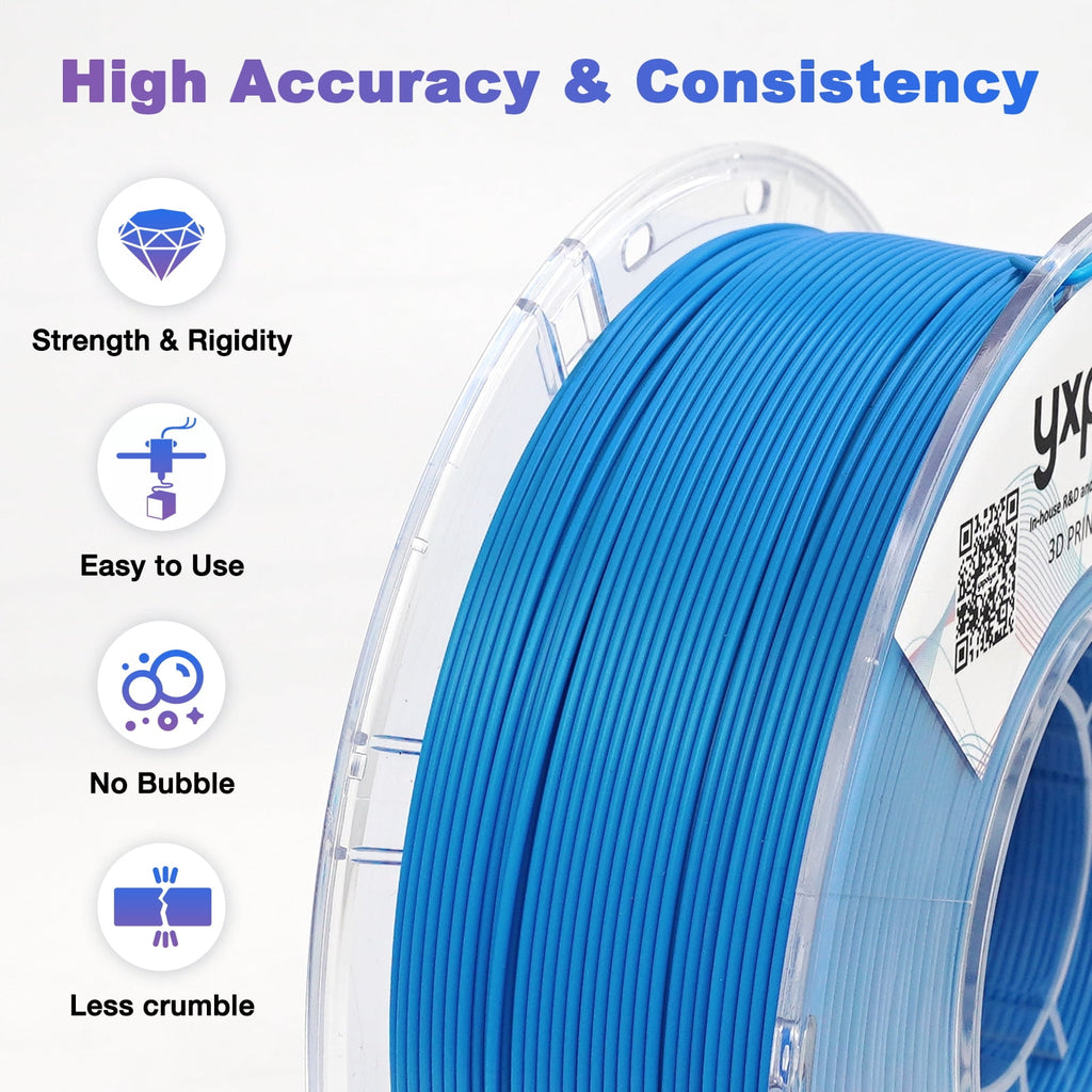 YXPOLYER PLA Filament Food Grade 1.75mm 1kg for 3D Printing, PLA+ Skin Flesh Tone 3D Printer Filament AMS-Compatible