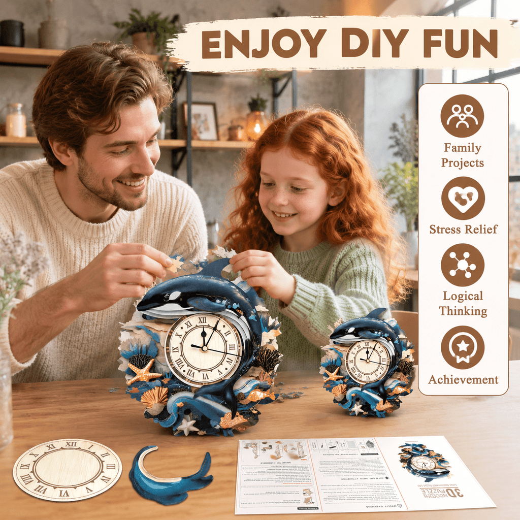 3d Wooden Puzzles For Adults-dachshund Clock Puzzle-adult Crafts