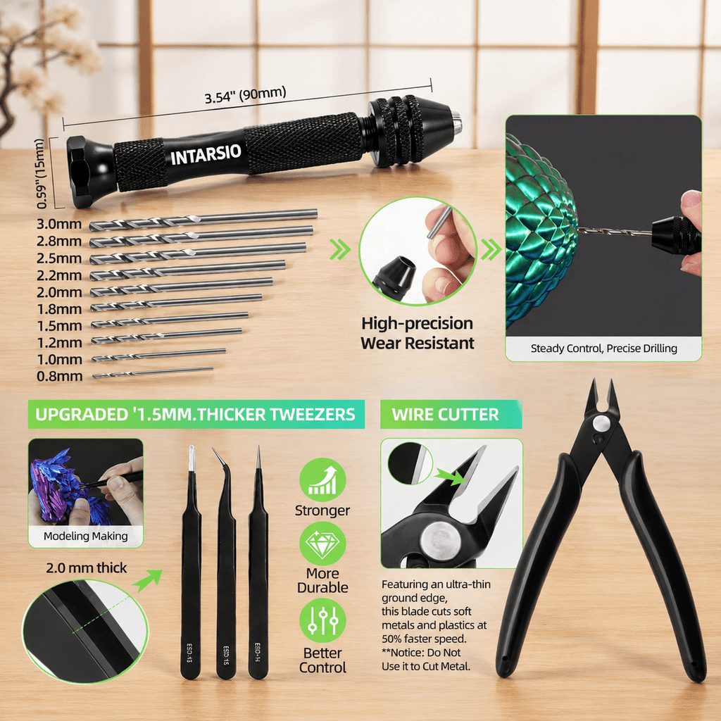76-Piece 3D Printer Tool Kit with Storage Bag, Ultra 3D Maker Version, Compatible with Bambu Lab, Ender 3, FDM/SLA Printers