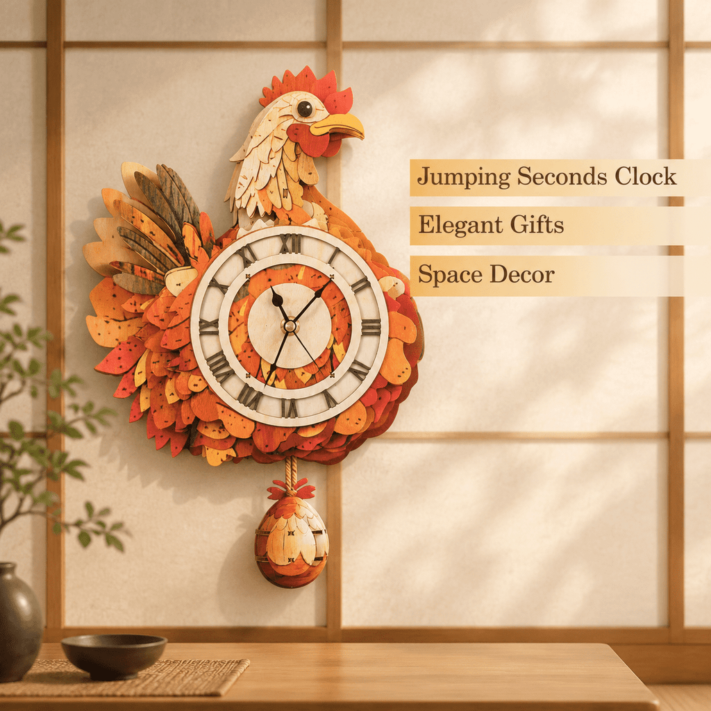 Butterfly Clock 3D Wooden Puzzle Clock DIY Mechanical Craft Kit for Adults Teens