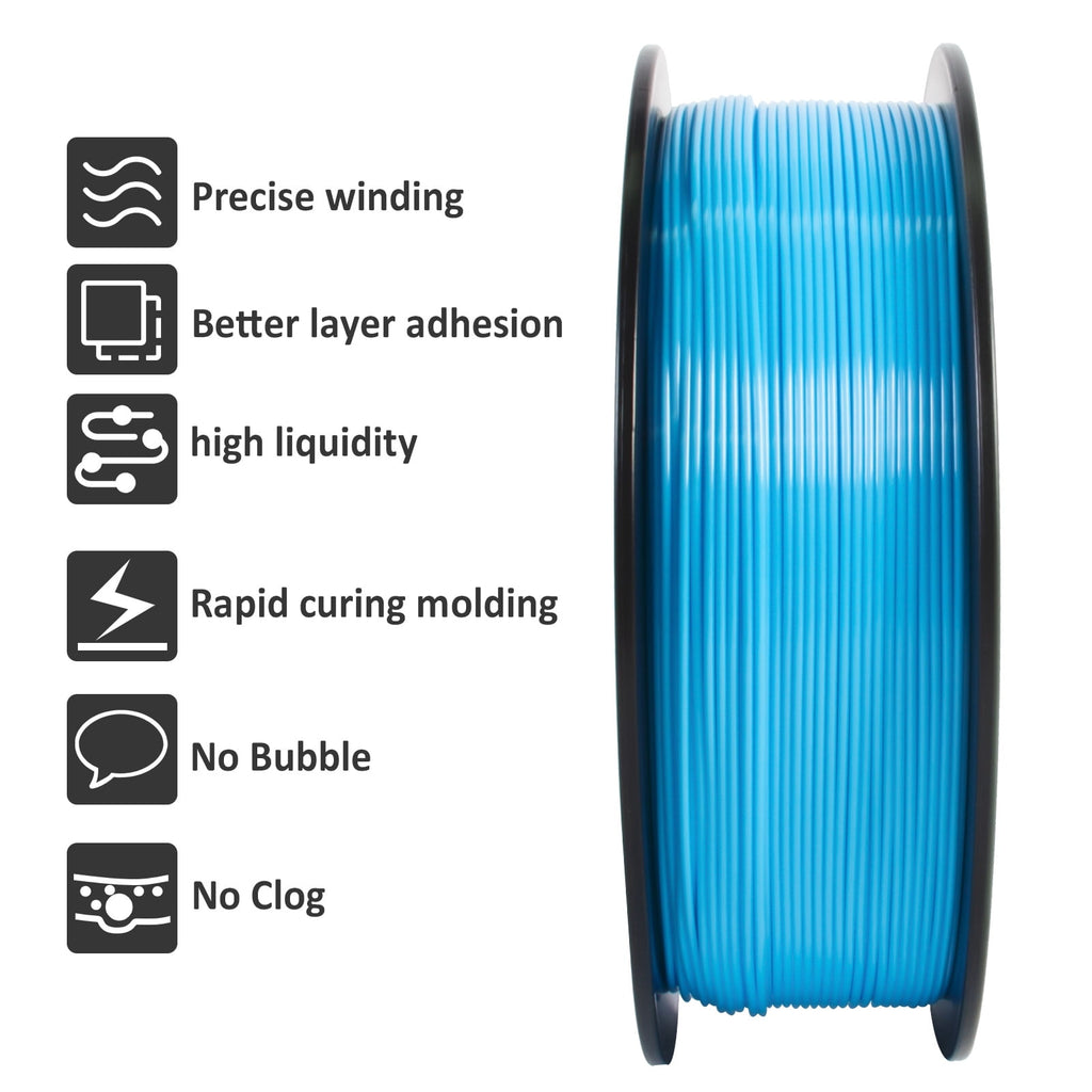 Geeetech 1.75mm PLA 3D Printer Filament, 1kg Spool (2.2lbs), Dimensional Accuracy +/- 0.03mm,yellow