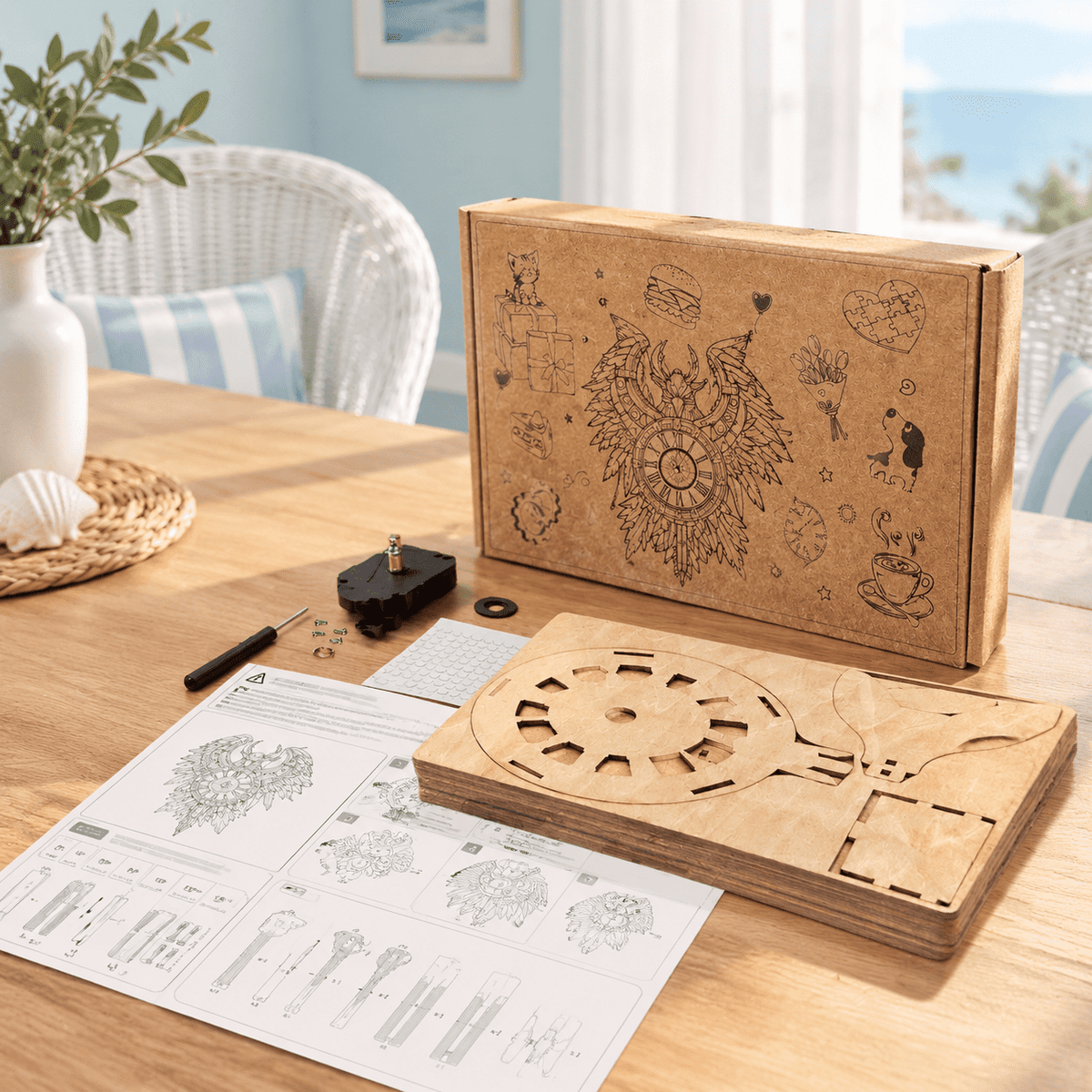 3d Wooden Puzzles For Adults-dachshund Clock Puzzle-adult Crafts