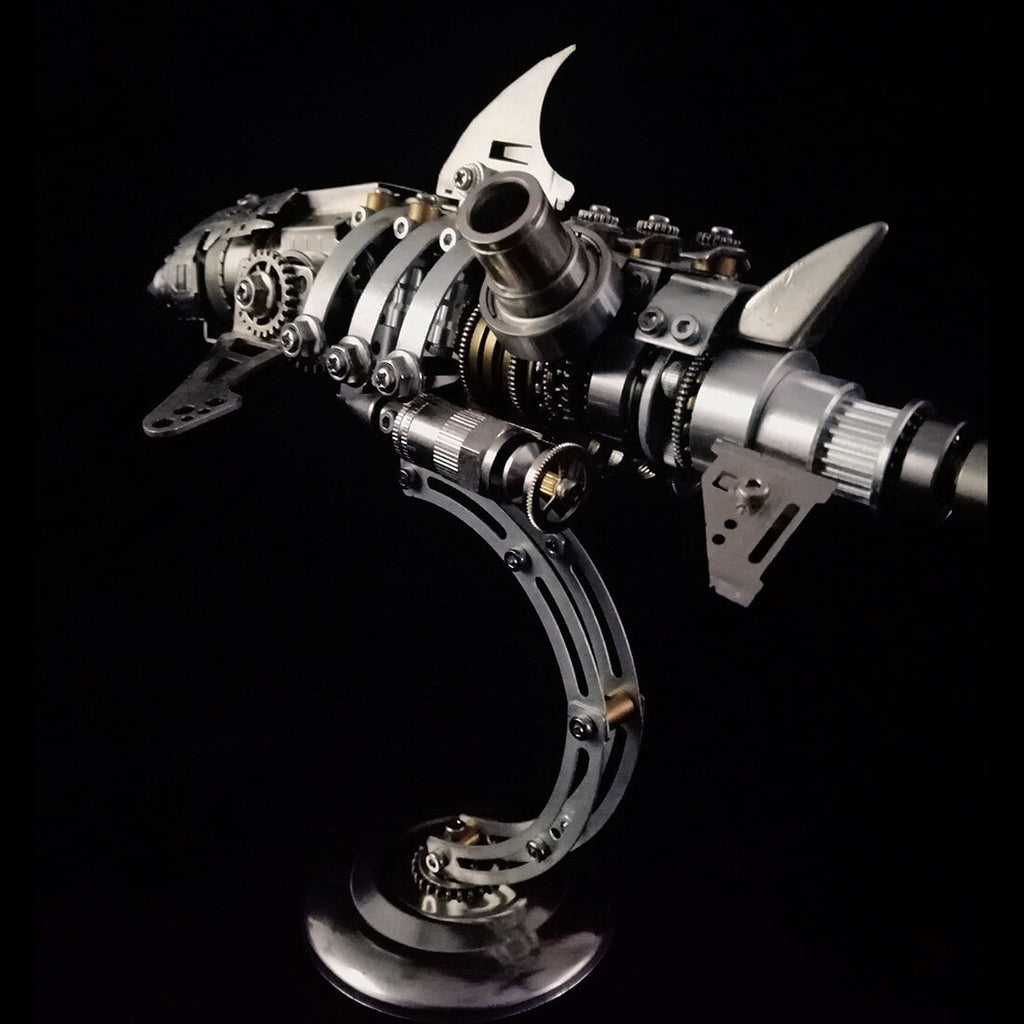 3D Metal Puzzles Steampunk Giant Squid Model Kit, 295+PCS DIY Assembly, Animal Metal Puzzle for Adults & Teens 16+, Exquisite Desktop Display for Home and Office Decor