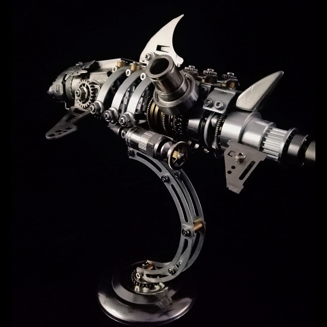 3D Metal Puzzles Steampunk Giant Squid Model Kit, 295+PCS DIY Assembly, Animal Metal Puzzle for Adults & Teens 16+, Exquisite Desktop Display for Home and Office Decor