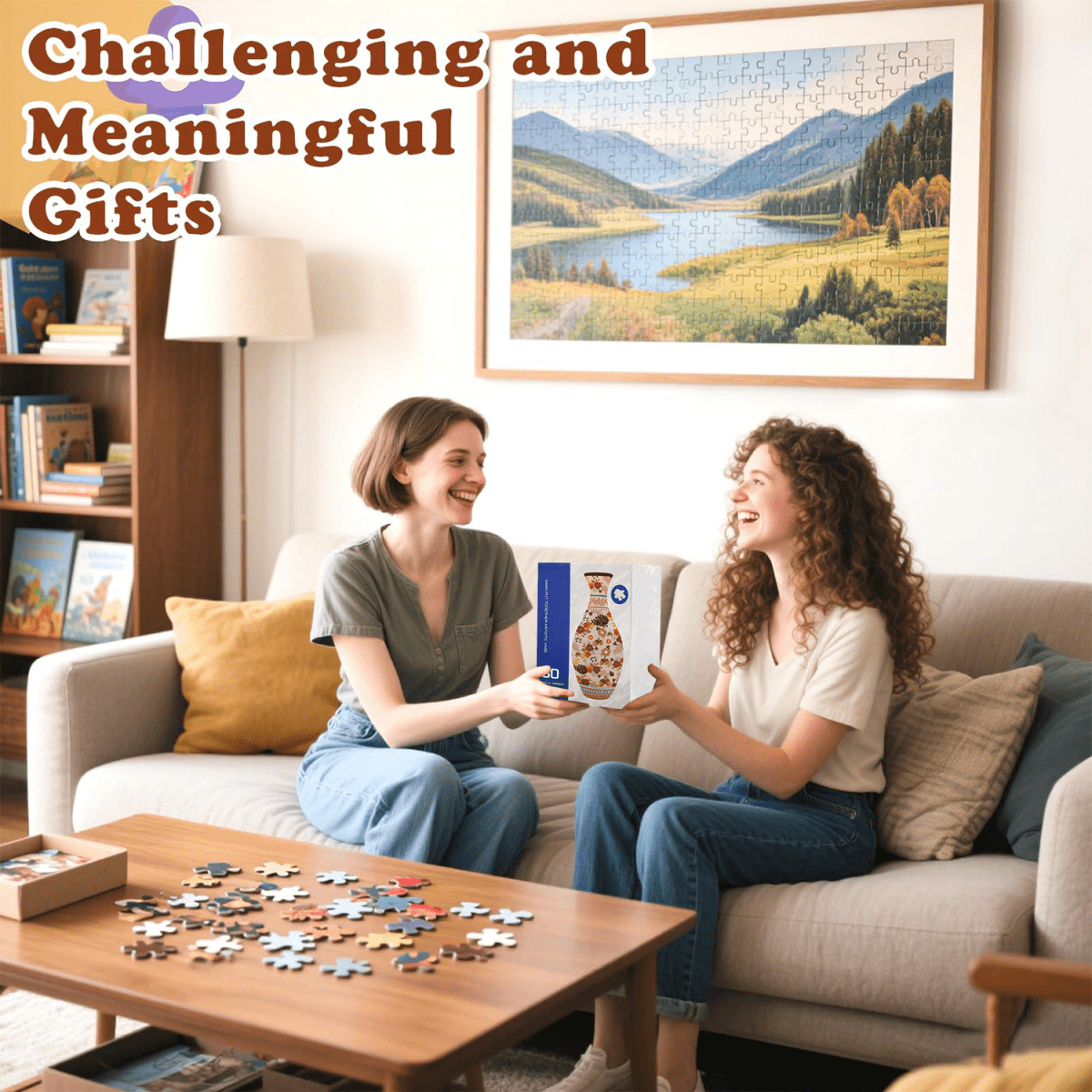 3D Puzzle Vase with 160 3D Jigsaw Puzzle Pieces for Adults & Kids Flower Arrangement Home Decor