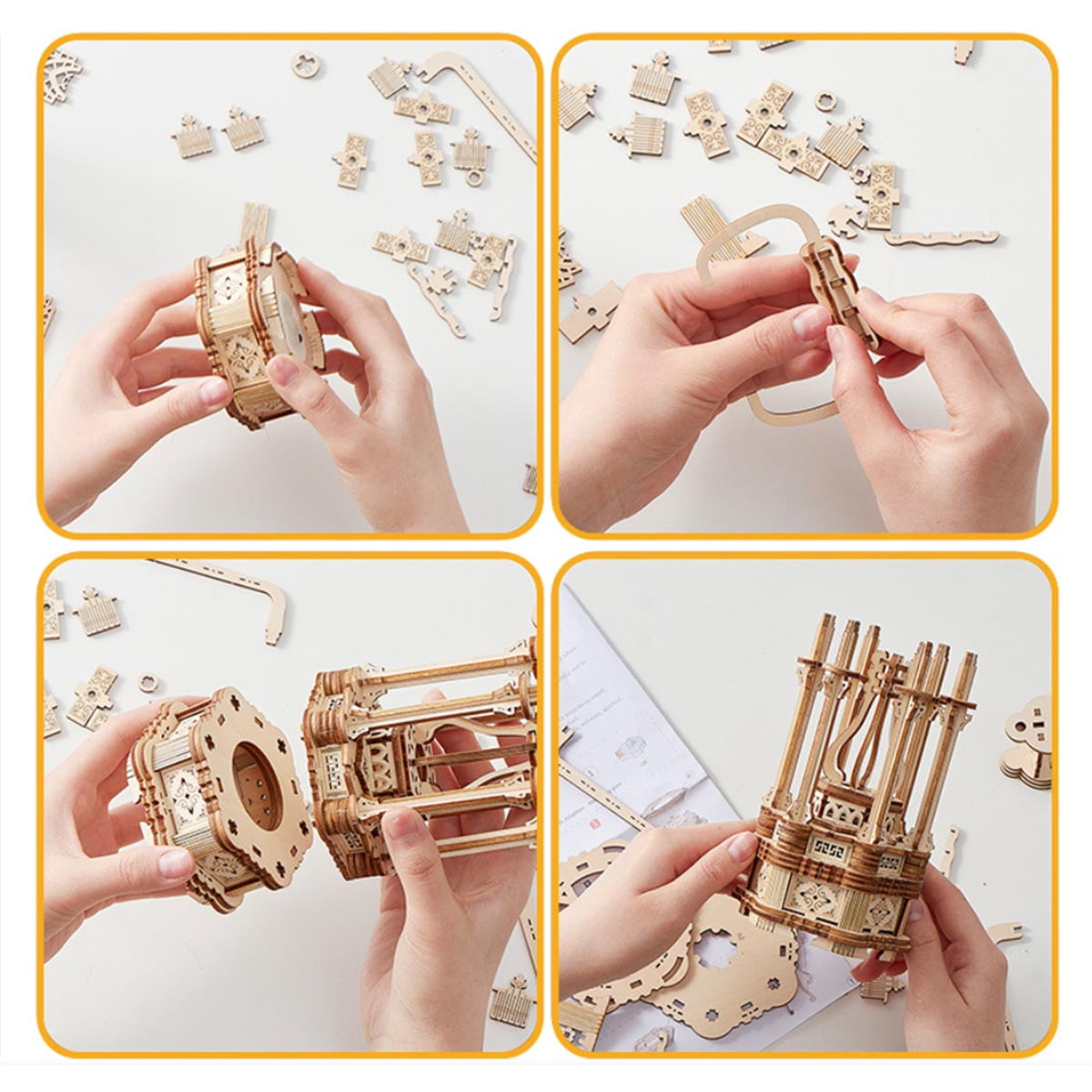 3D Wooden Puzzle Interstellar Battleship Model Kit, DIY Sci-Fi Spacecraft Building Set, Handcrafted Futuristic Decor, Best Gift for Science fiction fans