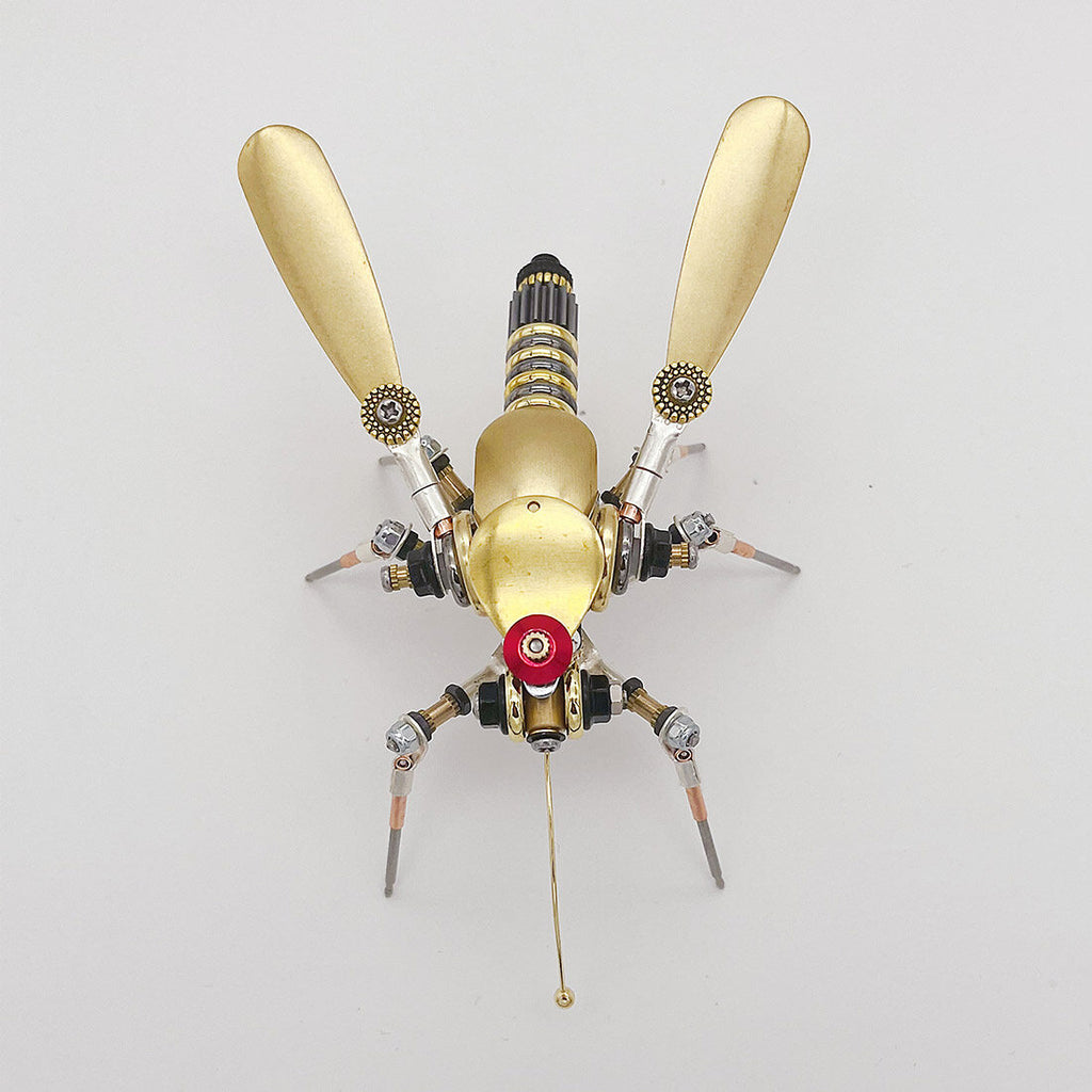 3-in-1 Steampunk Insect Metal Model Kit, Mosquito, Deck Insect & Bee Brass Puzzle Assembly Set, 270PCS 3D Jigsaw Puzzles for Adults