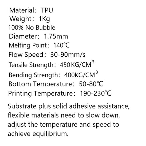 Blue 2KG 3D Printer Filaments, 1.75mm Flexible TPU, 3D Printing Pen Materials, Solid Colorful Filament, Easy-to-Print Accessories