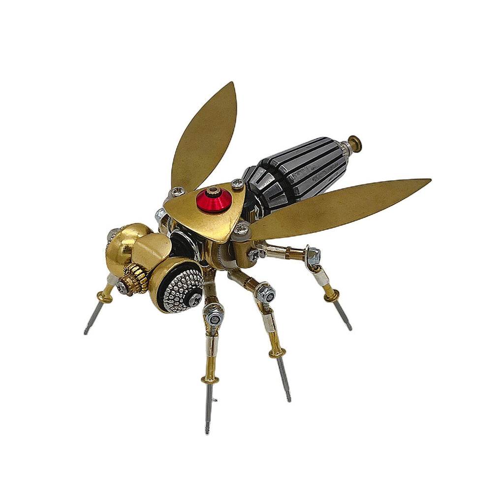 3-in-1 Steampunk Insect Metal Model Kit, Mosquito, Deck Insect & Bee Brass Puzzle Assembly Set, 270PCS 3D Jigsaw Puzzles for Adults