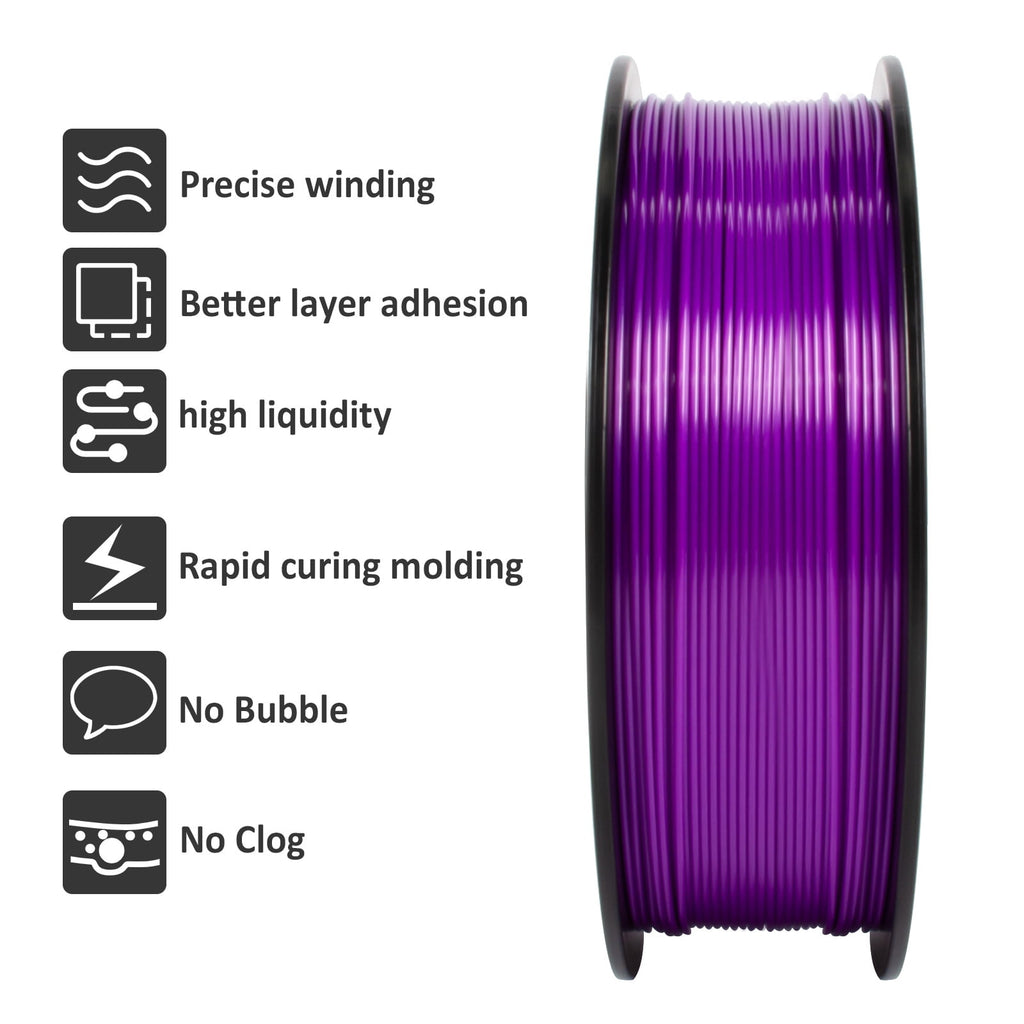 Geeetech 1.75mm PLA 3D Printer Filament, 1kg Spool (2.2lbs), Dimensional Accuracy +/- 0.03mm,yellow