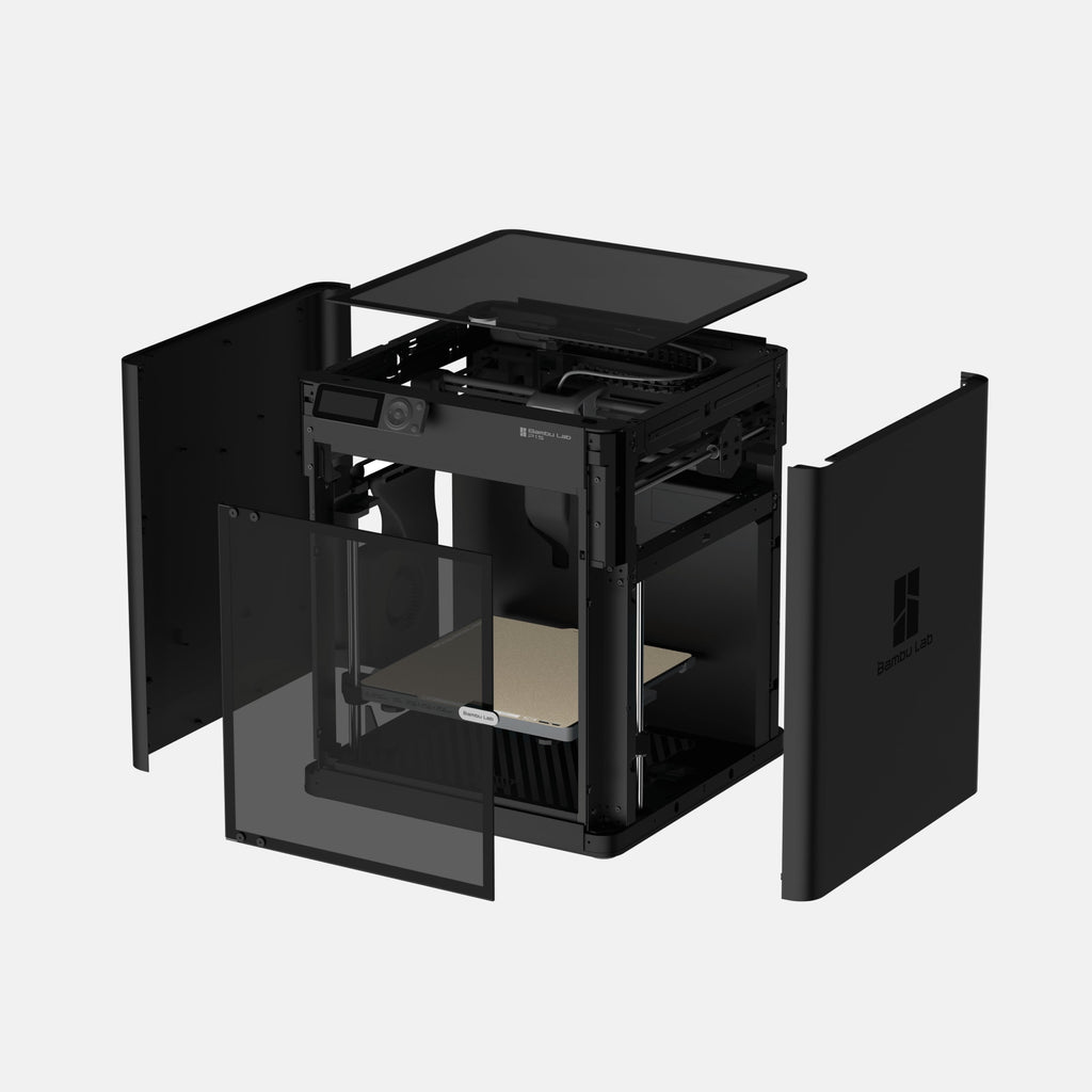 Bambu Lab P1S Craft 3D Printer with Auto-Leveling, Enclosed Frame, 256×256×256 mm Build Volume, 0.1 mm Layer, 0.4 mm Nozzle