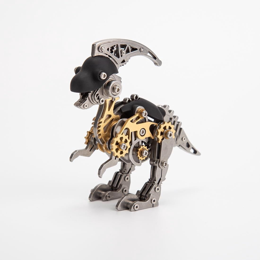 3D Metal Dinosaur Puzzle Kit for Adults - DIY Mechanical Steampunk Model, 160 Pieces Assembly Challenge