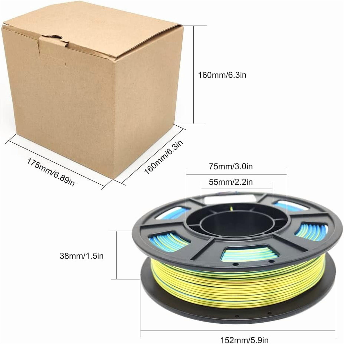 3D Printer Filament Triple Color Silk PLA Filament 1.75mm, 3D Printing Filament Bundle,tri Color 250g*4 Pack-B, 250g X 4 Pack