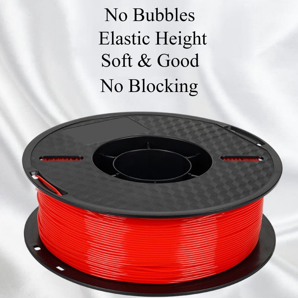 Red 1KG/roll 3D Printer Filaments, 1.75mm Flexible TPU, 3D Pen Materials, Solid Colorful Filament, Easy-to-Print Accessories