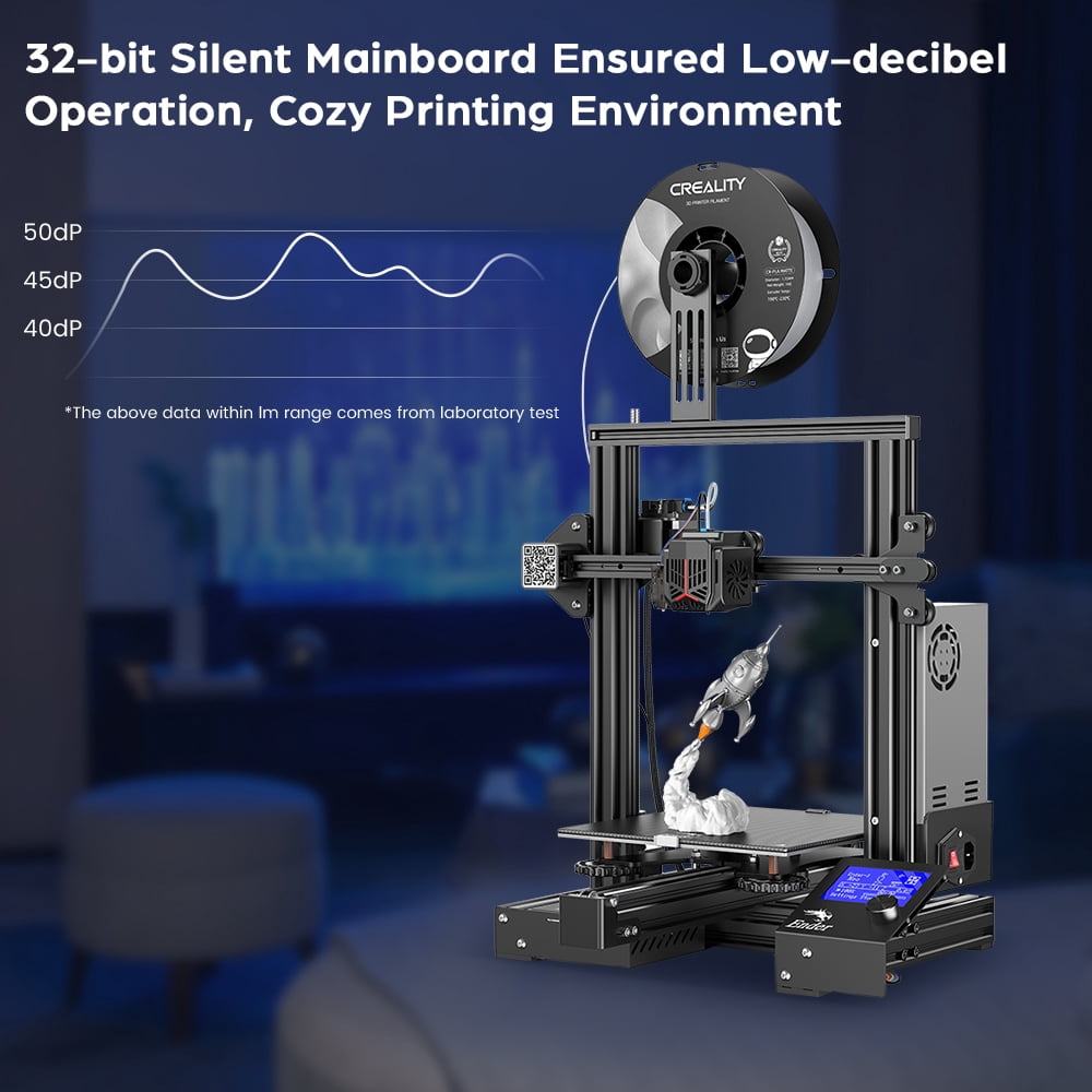 Creality Ender 3 Neo 3D Printer with CR Touch Auto Bed Leveling Kit Full-Metal Extruder Carborundum Glass Printing Platform with Resume Printing Function Silent Mainboard 8.66x8.66x9.84 inch