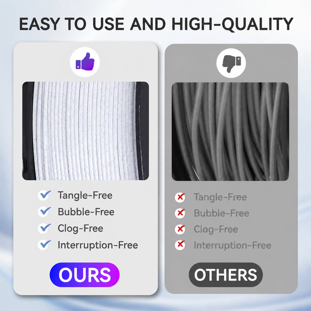 Epelay PLA Plus 3D Printer Filament, 1.75mm, 1kg Spool, White, Compatible with Most FDM Printers