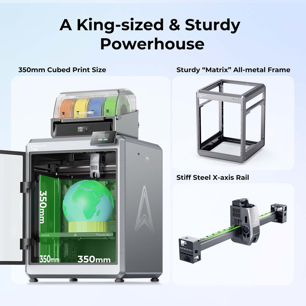 Creality K2 Plus Combo 3D Printer with CFS Filament System Dual AI Cameras Large Build Capacity 350×350×350mm