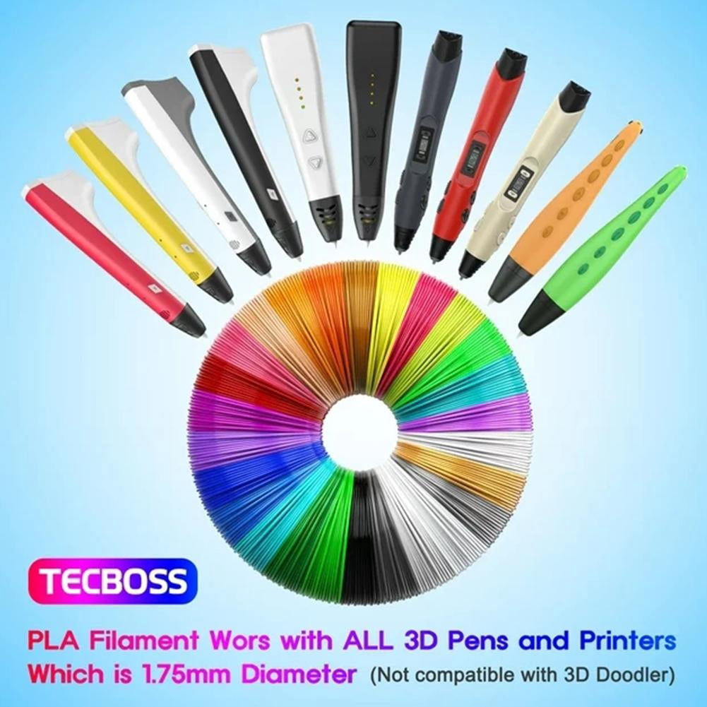 3D Pen Filament PLA Refills 20 Colors, Universal 3D Pen Filament Refills, 1.75mm for 3D per Meters Pen Color, 3 Filament