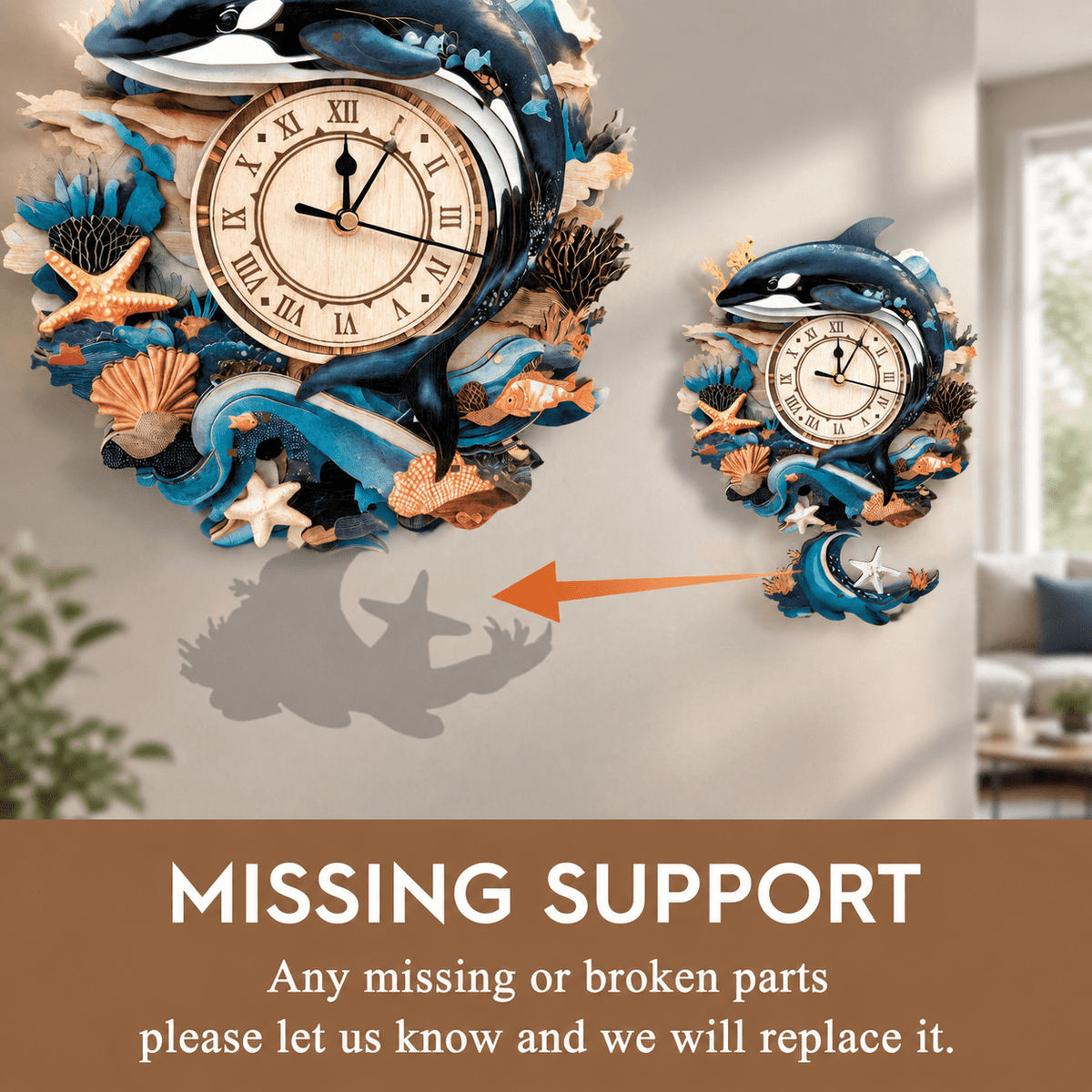 Wooden House Clock 3D Puzzle DIY Mechanical Clock Kit for Adults Teens