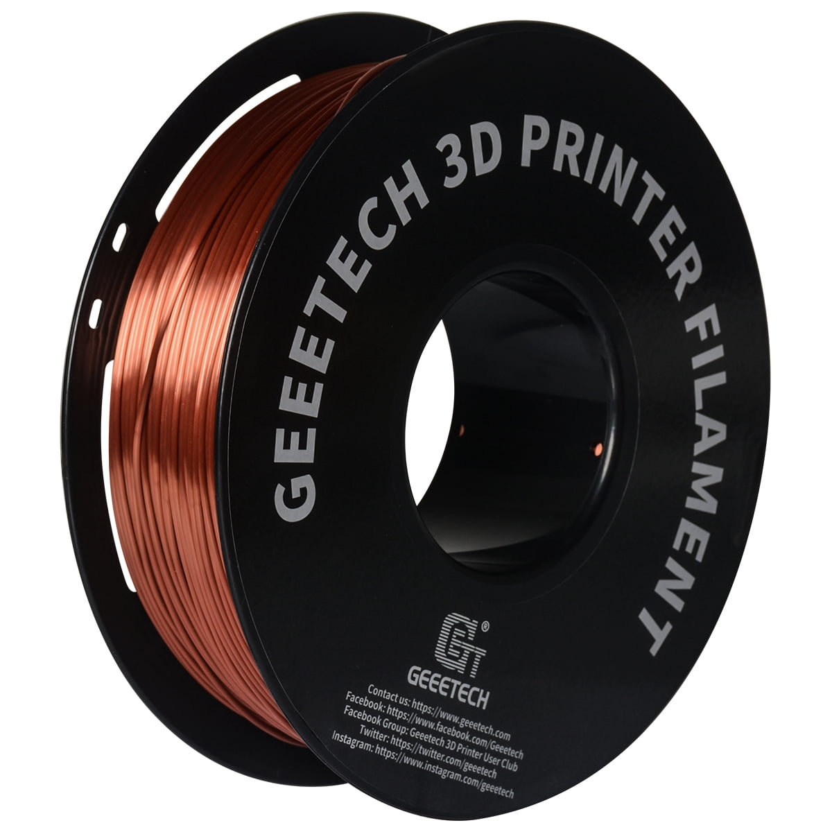 Geeetech 3D Printer PLA Filament Silk Sky Blue Toughness Enhanced Filament with 1.75mm Dimensional Accuracy +/-0.03mm, 1080 Feet per Roll, Vacuum Packaging for Most 3D FDM Printer