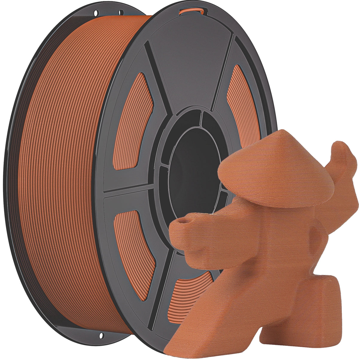 iSANMATE 1.1KG Wood PLA 3D Printer Filament, 1.75mm Cherry Wood Color, Real Wood Texture, ±0.03mm for FDM 3D Printers