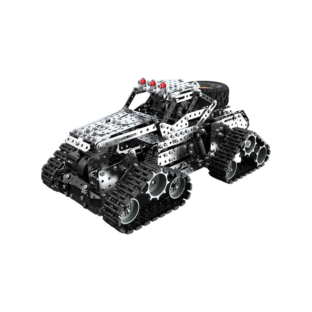 3D Metal Puzzle RC Off-Road Truck, 1292PCS DIY Metal Model Kit, Tracked Engineering Vehicle with 360° Rotation, 3D Puzzle for Adults, Electric Remote Control Car Building Set
