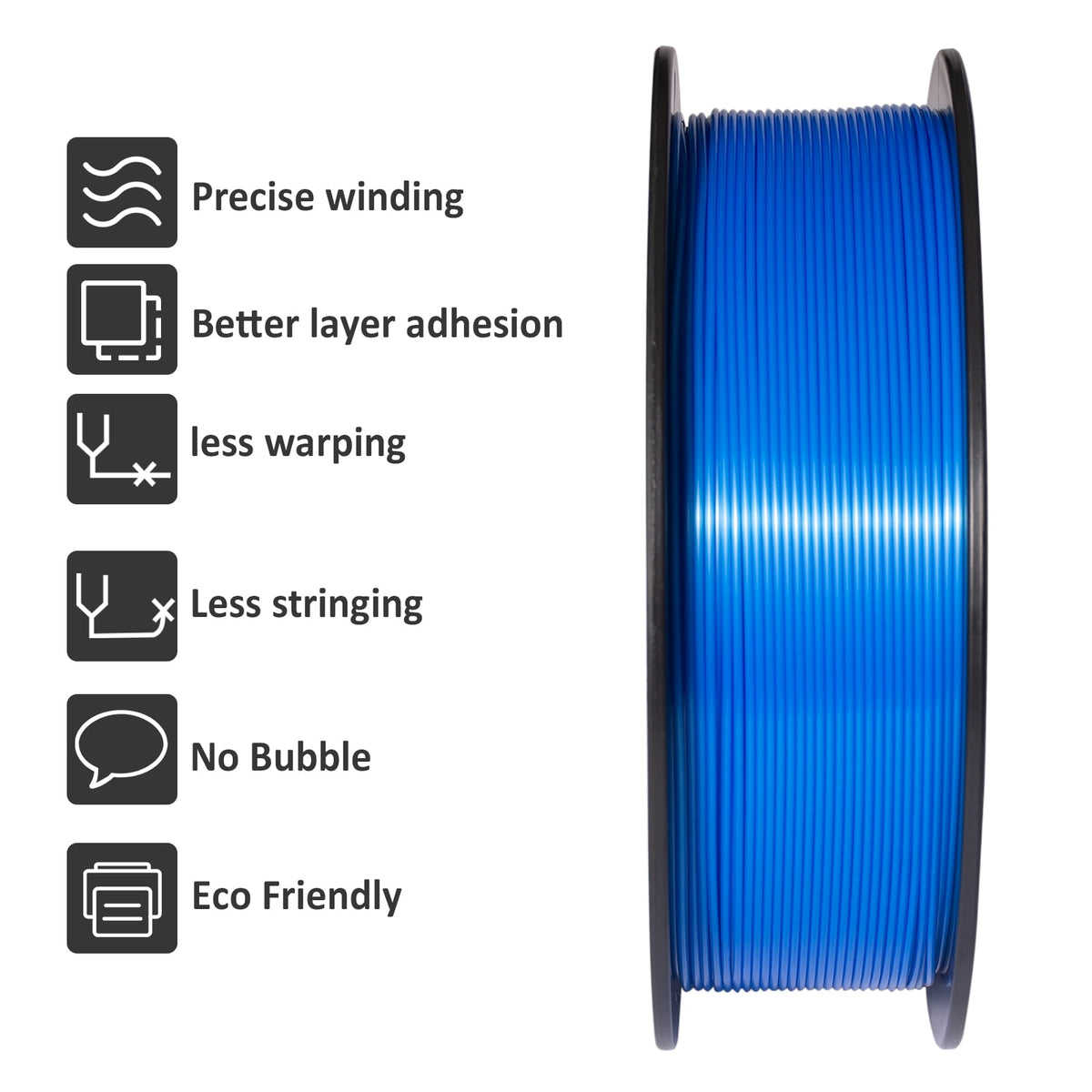 Geeetech 3D Printer PLA Filament Shiny Silk Gold Toughness Enhanced Filament with 1.75mm Dimensional Accuracy +/-0.03mm, 1080 Feet Per Roll, Vacuum Packaging, for Most 3D FDM Printer
