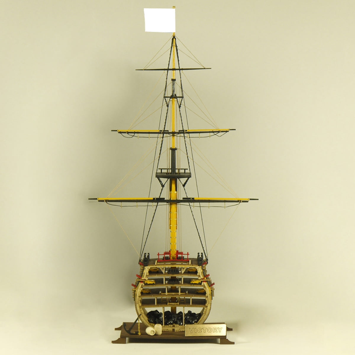 3D Wooden Puzzle Victory Sailing Ship, DIY Assembly Detailed Vessel Display Model Kit For Adult Collectors, Office Decor And Creative Gifts