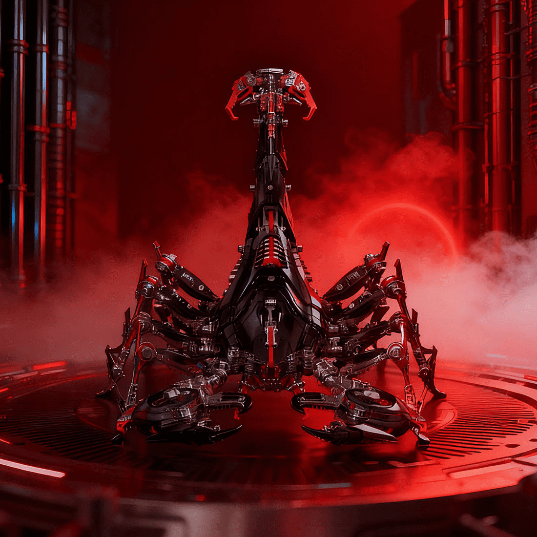 3D Metal Puzzle Frost Edge Full War Scorpion 1073 PCS, Steampunk Mechanical Model Kit With DIY Assembly, Home Display Desk Decor For Adult Collectors And Creative Gifts