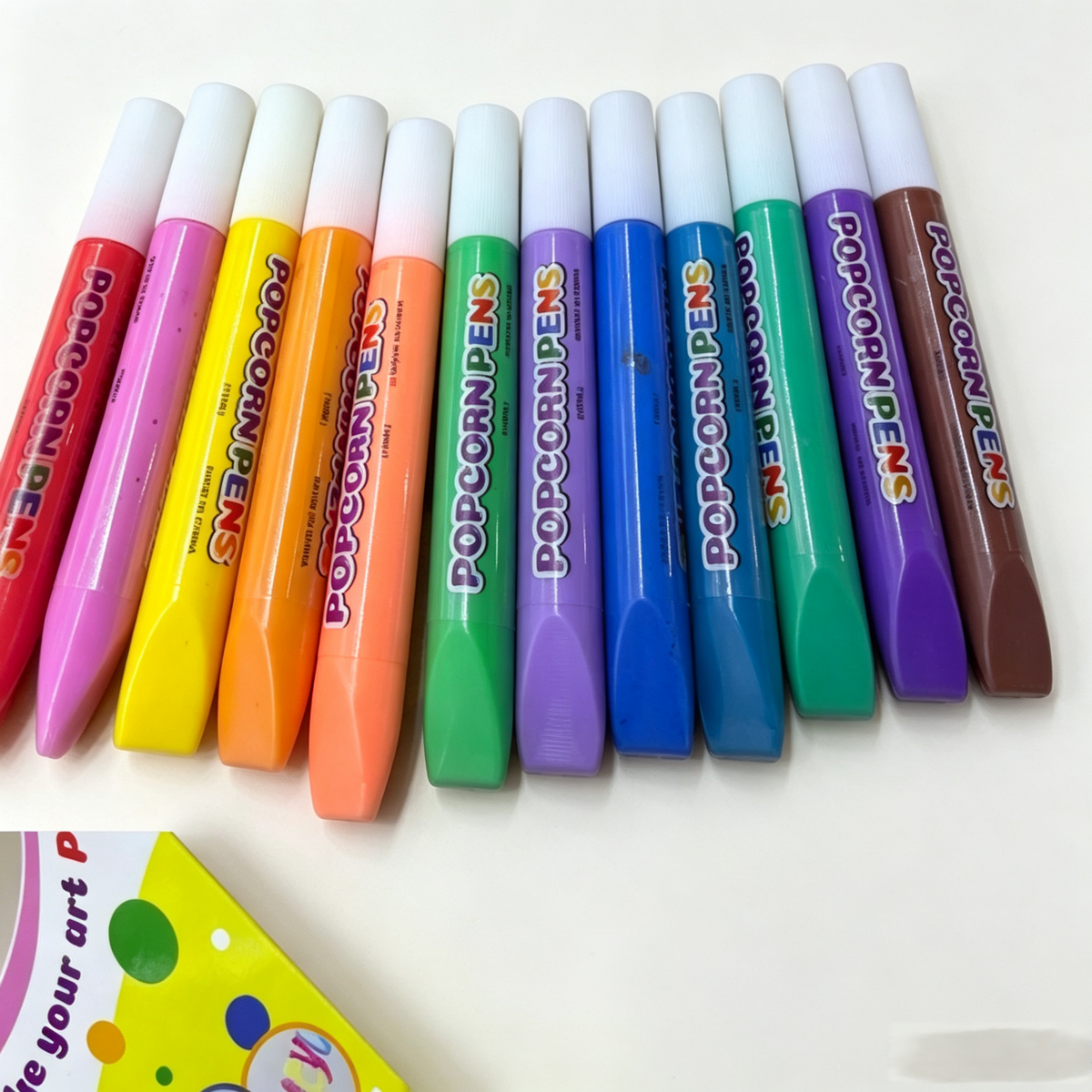 Magic DIY Puffy Popcorn Drawing Pens, Heat‑Activated 3D Raised Bubble Art Markers, Washable Paint Pens for Greeting Cards, DIY Crafts & Scrapbooking