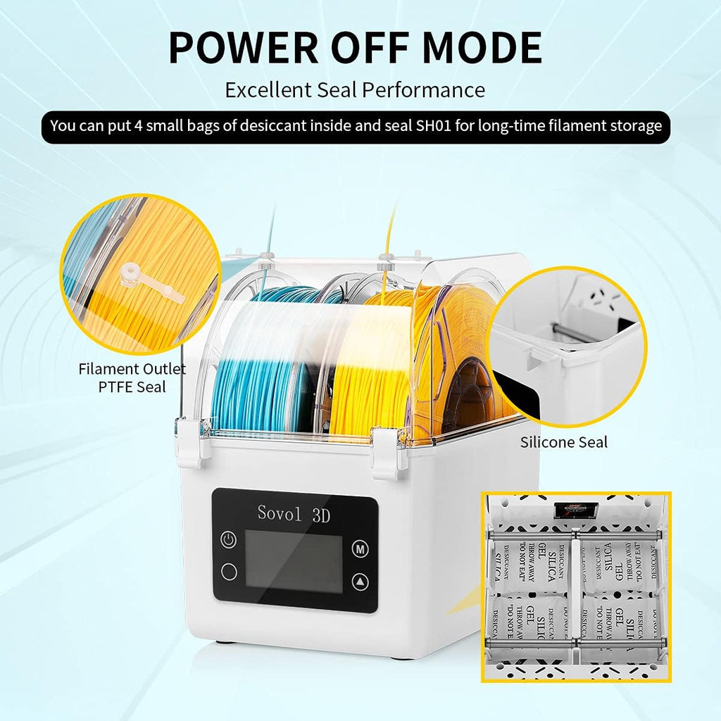 Sovol 3D Printer PLA Filament 1.75mm Spool Printing Materials, Wiring Tightness, Dimensional Accuracy (Black*1 White*1)