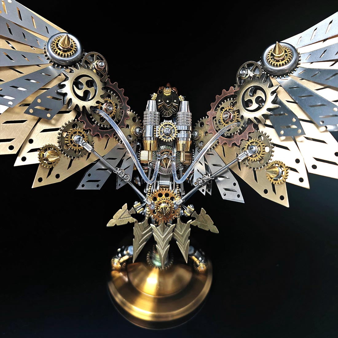 Hummingbird 3D Metal Puzzle for Adults, Mechanical Dynamic Bird Metal Model Kit with Transmission Mechanism, DIY Assembly Bionic Bird 3D Puzzle Jigsaw Animal, Semi-Finished