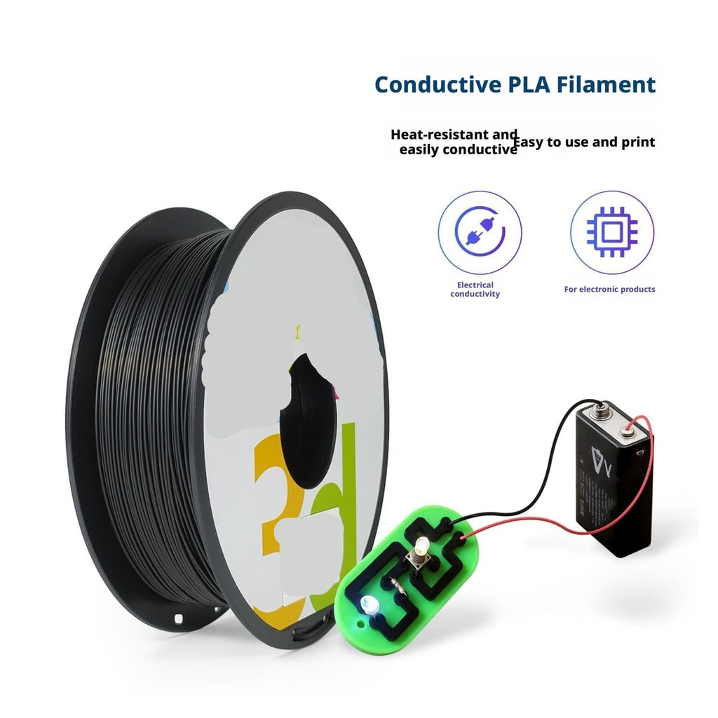 Conductive PLA 3D Printer Filament 1.75mm Compatible with FDM Machines