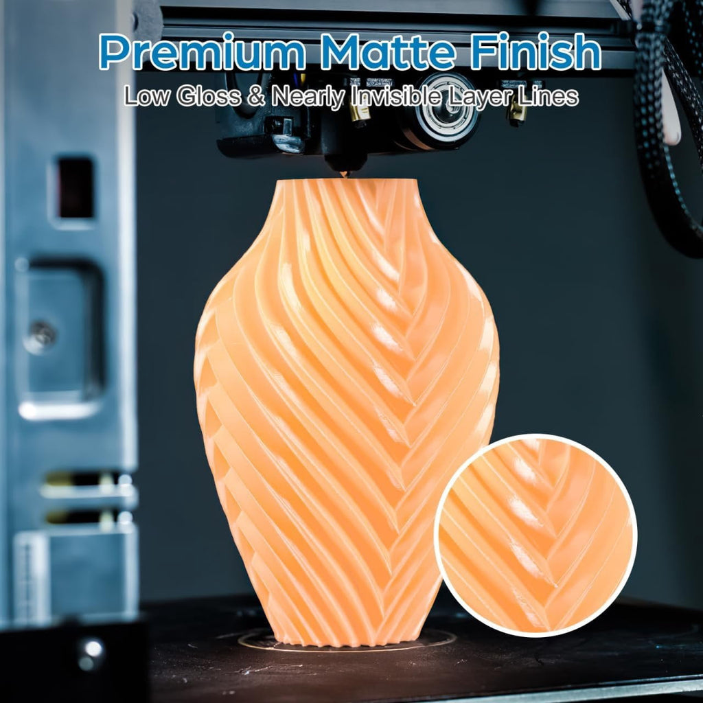 Silk PLA Printer Filament Bundle, Color 8 Rolls, 1.75mm