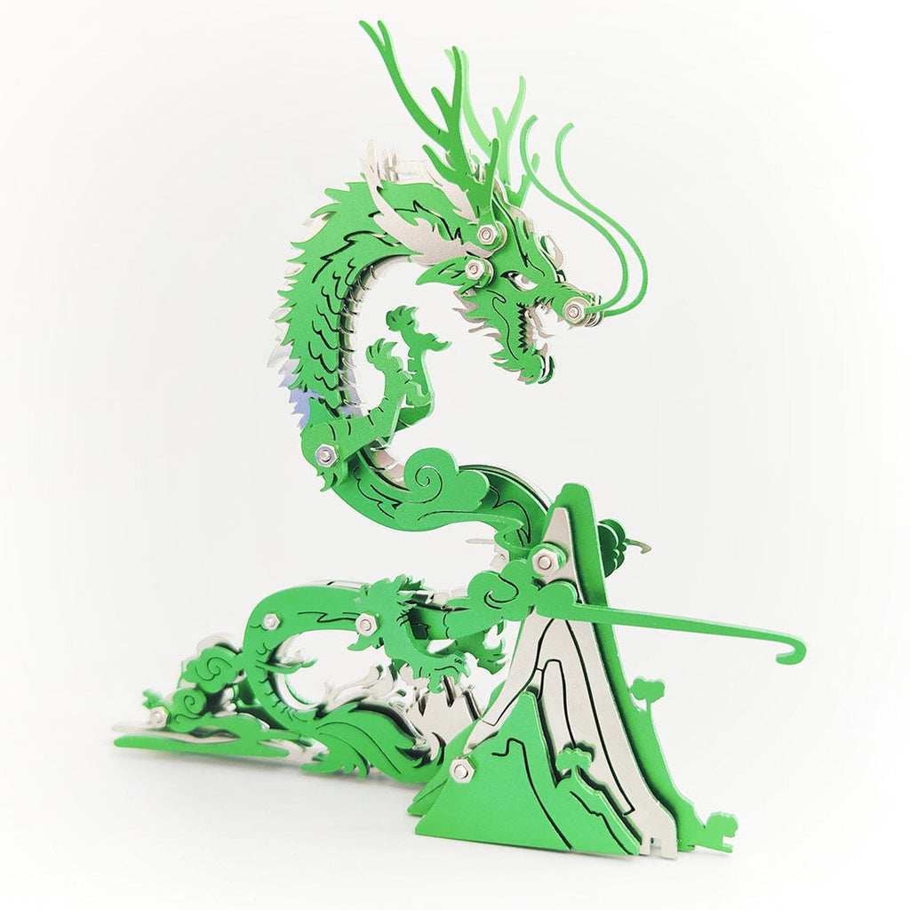 3D Metal Puzzle Dragon 90+ PCS, Steampunk Mechanical Model Kit With DIY Assembly, Home Display Desk Decor For Adult Collectors And Creative Gifts