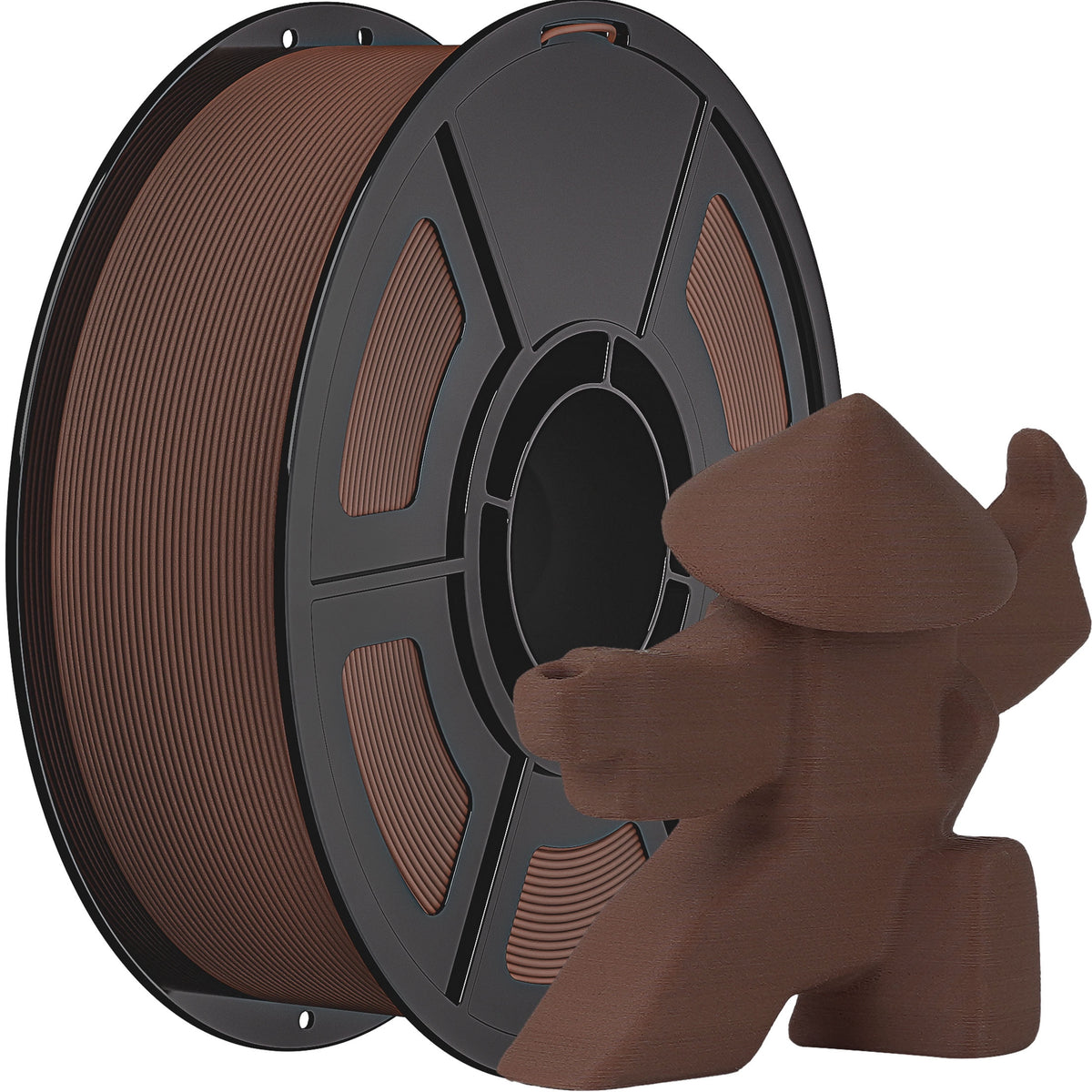 iSANMATE 1.1KG Wood PLA 3D Printer Filament, 1.75mm Cherry Wood Color, Real Wood Texture, ±0.03mm for FDM 3D Printers