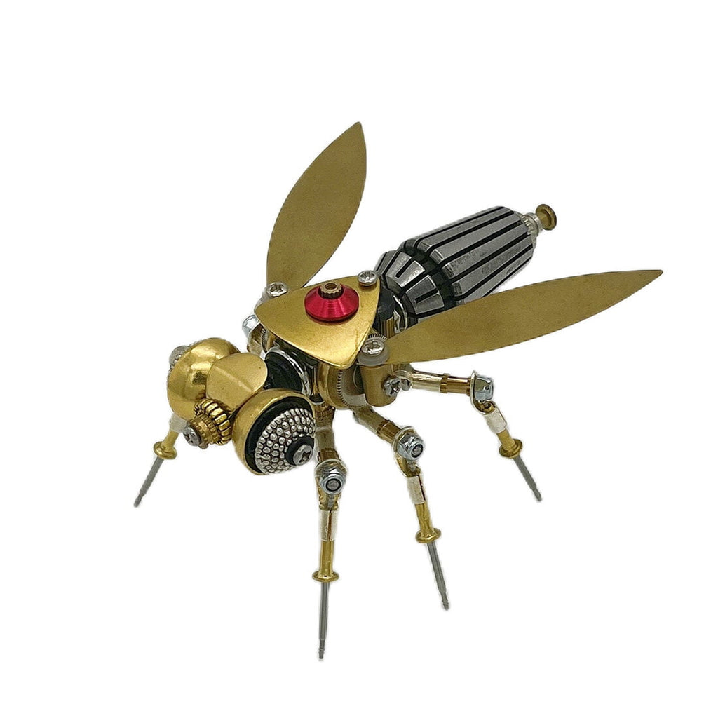 3-in-1 Steampunk Insect Metal Model Kit, Mosquito, Deck Insect & Bee Brass Puzzle Assembly Set, 270PCS 3D Jigsaw Puzzles for Adults