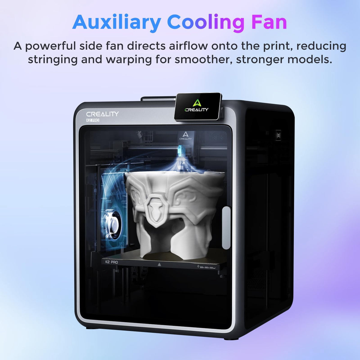 Creality Official K2 Pro Combo 3D Printer, Multi-Color with CFS, 600mm/s High-Speed, Dual AI Cameras, Auto-Leveling, 300x300x300mm Build Volume