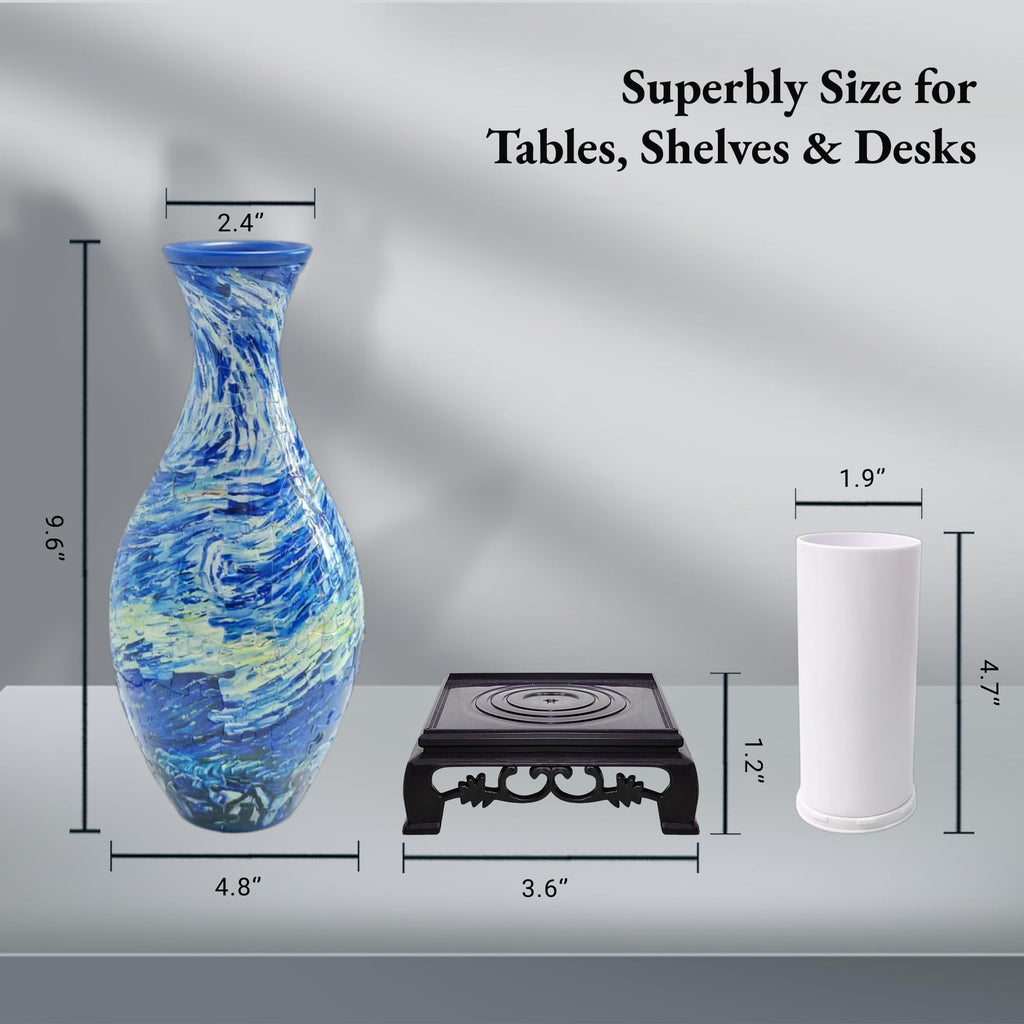 3D Puzzle Vase for Adults, Creative Vase Puzzle for Flowers(Secret Butterfly)