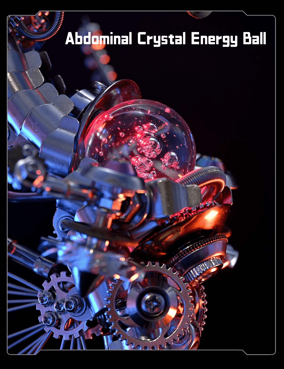 3D Metal Puzzles Steampunk Giant Squid Model Kit, 295+PCS DIY Assembly, Animal Metal Puzzle for Adults & Teens 16+, Exquisite Desktop Display for Home and Office Decor
