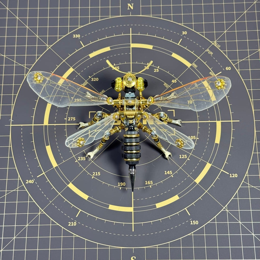3D Metal Puzzles for Adults Mechanical Wasp Model Kits, Difficult DIY Assembly, Creative Desk Display & Unique Gift for Engineers, Hobbyists, Collectors