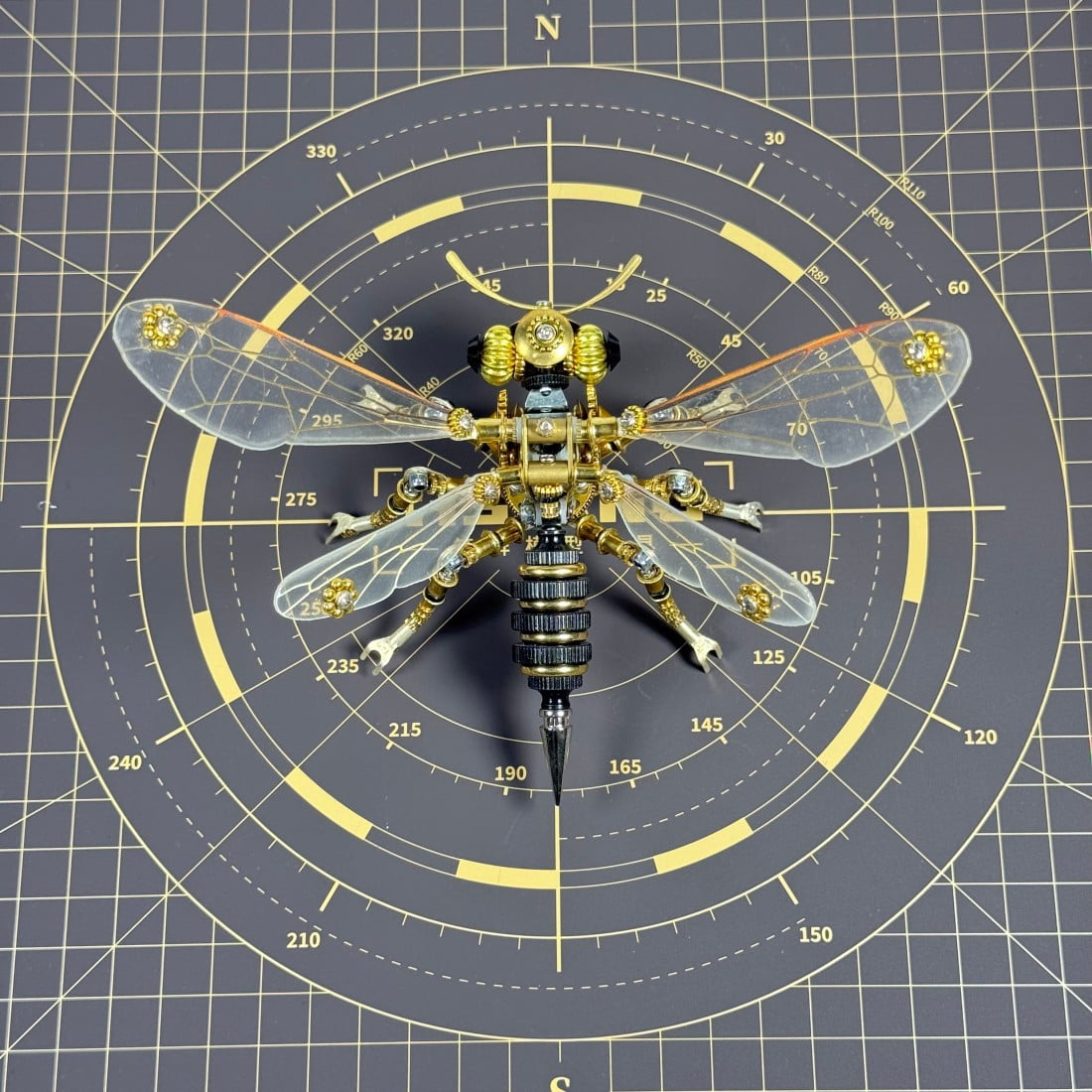 3D Metal Puzzles for Adults Mechanical Wasp Model Kits, Difficult DIY Assembly, Creative Desk Display & Unique Gift for Engineers, Hobbyists, Collectors