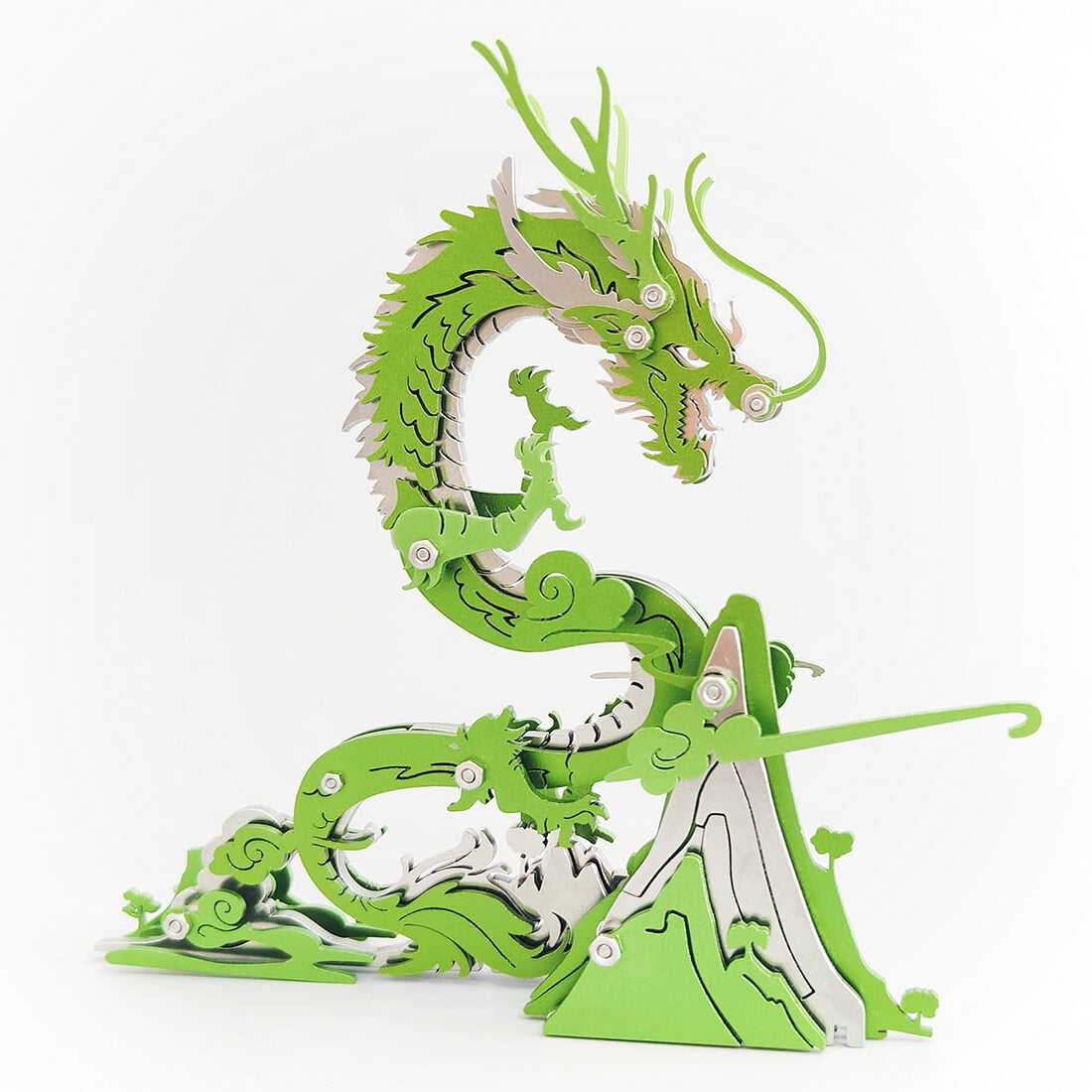 3D Metal Puzzle Dragon 90+ PCS, Steampunk Mechanical Model Kit With DIY Assembly, Home Display Desk Decor For Adult Collectors And Creative Gifts