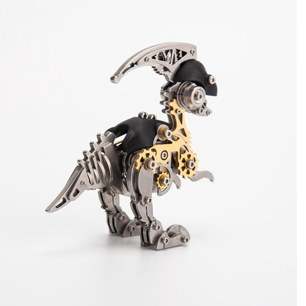3D Metal Dinosaur Puzzle Kit for Adults - DIY Mechanical Steampunk Model, 160 Pieces Assembly Challenge