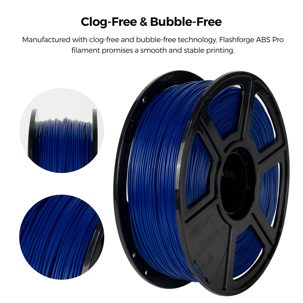 Flashforge ABS Pro Filament 1.75mm, 1KG/2.2lbs ABS Pro 3D Printer Filament, Purple