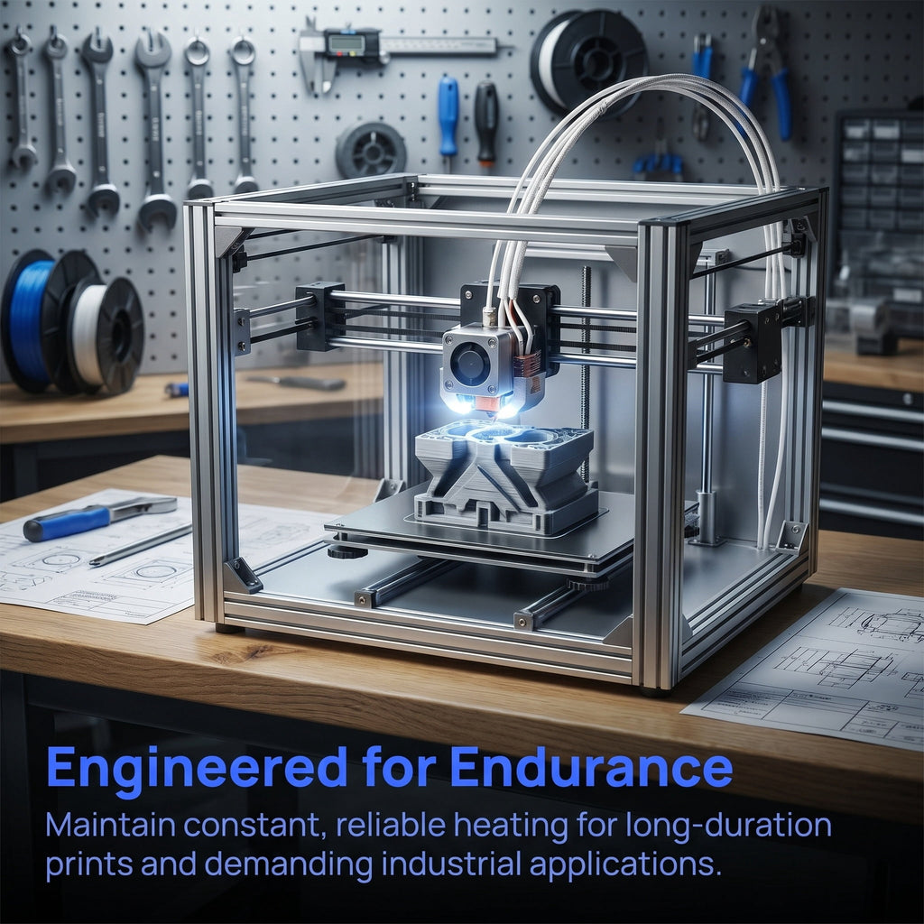 HINTRMENT Silicone 3D Printer Cartridge Heater, High Temp, Durable and Easy to Install
