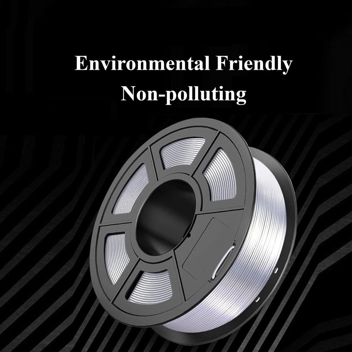 3D Printing Filament PP Polypropylene, 1.75mm Coil for 3D Printer, Accessories for 3D Printer & 3D Pen, Solid Marerial, Black/White