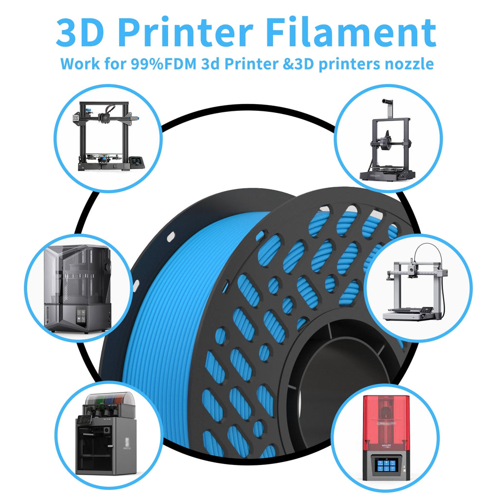 CaiLab PLA+ 3D Printer Filament Fast FDM Printing PLA Low Warping 1.75mm diameter Accuracy +/- 0.02mm 2.2lbs(1KG) Spool Olive Green