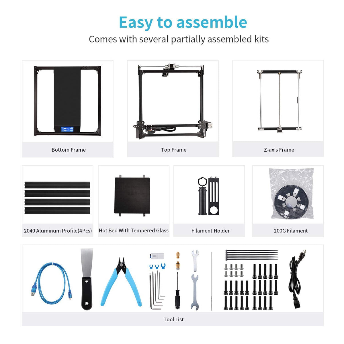 Creality Ender-5 Max 3D Printer Ultra-Fast CoreXY, 36-Point Auto Leveling, All-Metal Frame,400*400*400 Large Build Area