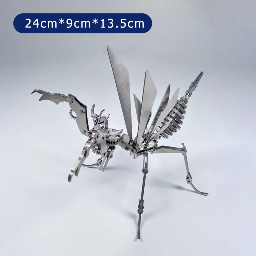 BESTSKY 3D Metal Model Kits,Mechanical Spider King 3D Metal Puzzle,Diy Steel Warcraft Collection Animal Brain Teasers Simple 3D Puzzles Home Decor Art Craft Gifts Toys for Adult